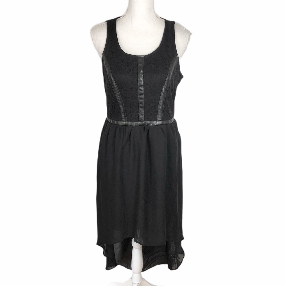 Studio Y Black Hi Lo Dress 11 12 Scoop Neck Women